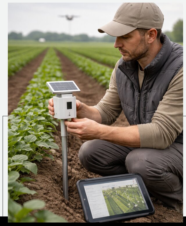 IoT мониторинг сельскохозяйственных полей и контроля в Салехарде