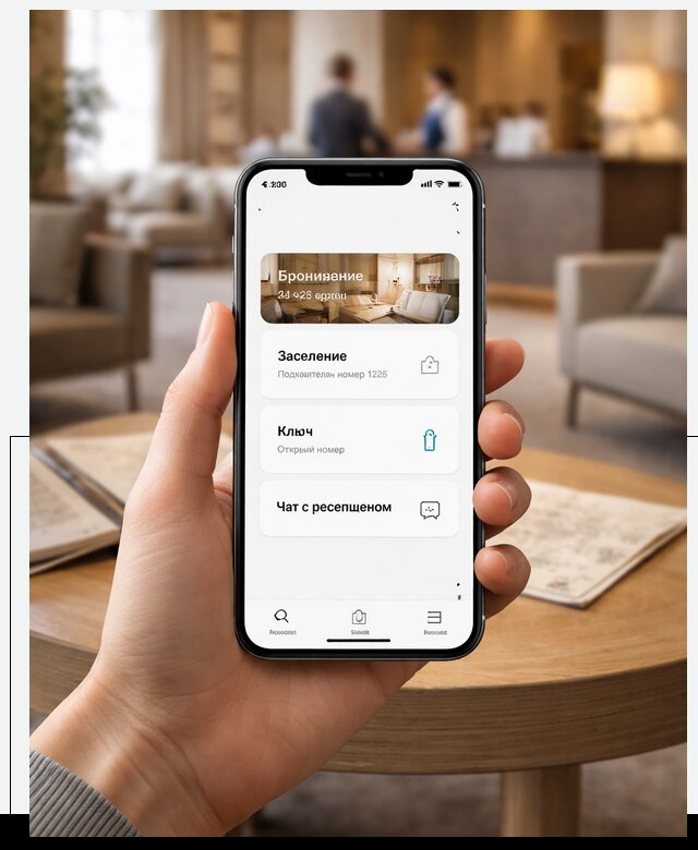 Мобильное приложение для гостей отеля в Салехарде, управление сервисом